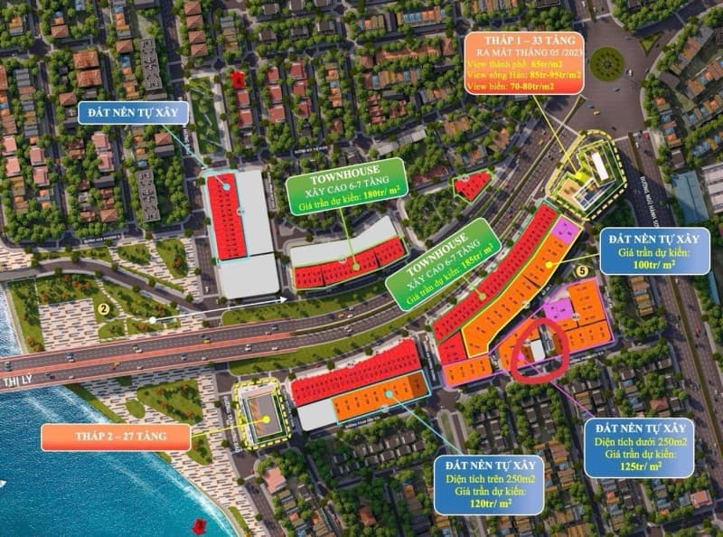 Đất 218.7m² mặt tiền 10.84m Phạm Hữu Kính, Sơn Trà — mặt tiền đường lớn, ô tô đỗ cửa