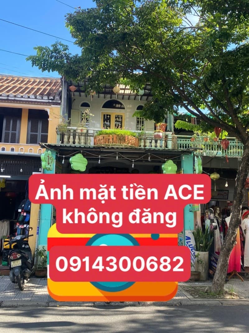 Nhà 2 tầng 123.8m² mặt tiền 4.08m Phan Chu Trinh, Hội An — gần chợ, tiềm năng kinh doanh, mặt tiền đường lớn, ô tô đỗ cửa