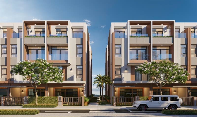 Nhà 4 tầng 107.5m² mặt tiền 5m LK4B-541 FUTA KIM PHÁT, Liên Chiểu — gần biển, tiềm năng kinh doanh, mặt tiền đường lớn, ô tô đỗ cửa