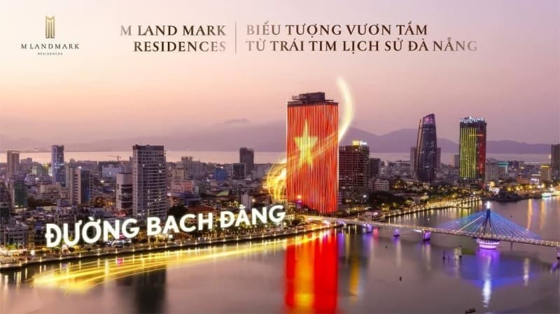 Căn hộ 44.1m² 3202 M LANDMARK RESIDENCE, Hải Châu — gần trường học, mặt tiền đường lớn, ô tô đỗ cửa, có dòng tiền
