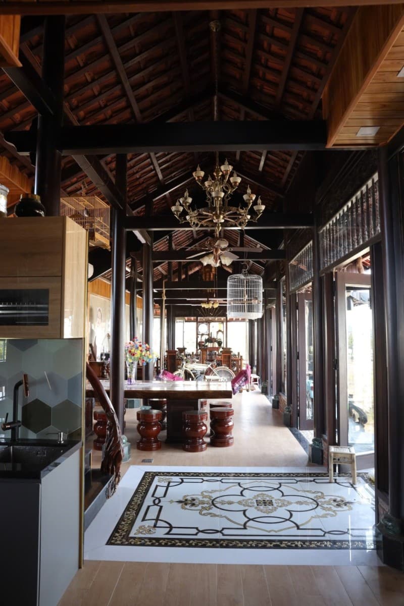 Nhà 3 tầng 266.2m² mặt tiền 10.5m Hói Kiểng 5, Ngũ Hành Sơn — mặt tiền đường lớn, ô tô đỗ cửa, có dòng tiền, hồ bơi