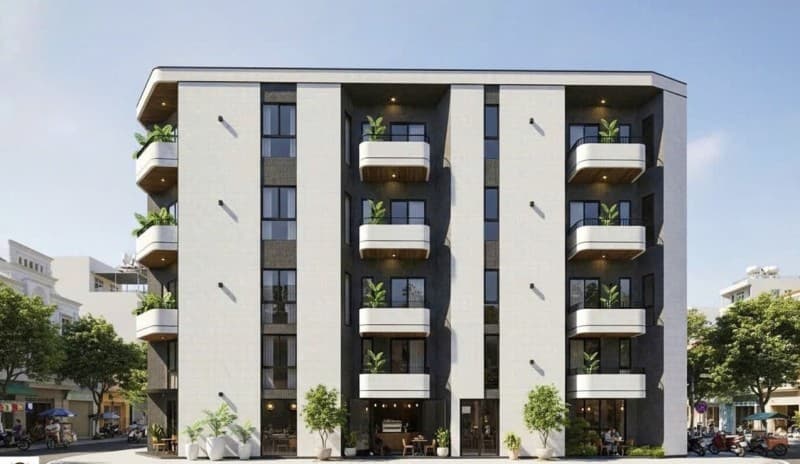 Căn hộ 115m² (5x23) mặt tiền Hoàng Thị Loan Hải Châu