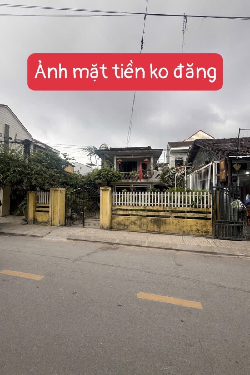 Nhà 2 tầng 191.8m² mặt tiền 8.63m Nguyễn Phúc Tần, Hội An — gần chợ, tiềm năng kinh doanh, tiềm năng tăng giá, khai thác du lịch