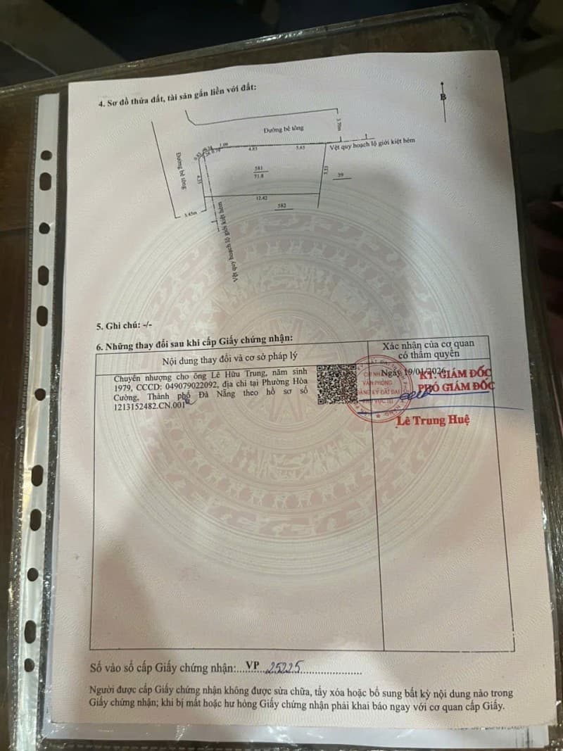 Đất 72m² mặt tiền 5.2m Bình Thái 4, Cẩm Lệ — gần chợ, gần trường học, tiềm năng kinh doanh, mặt tiền đường lớn