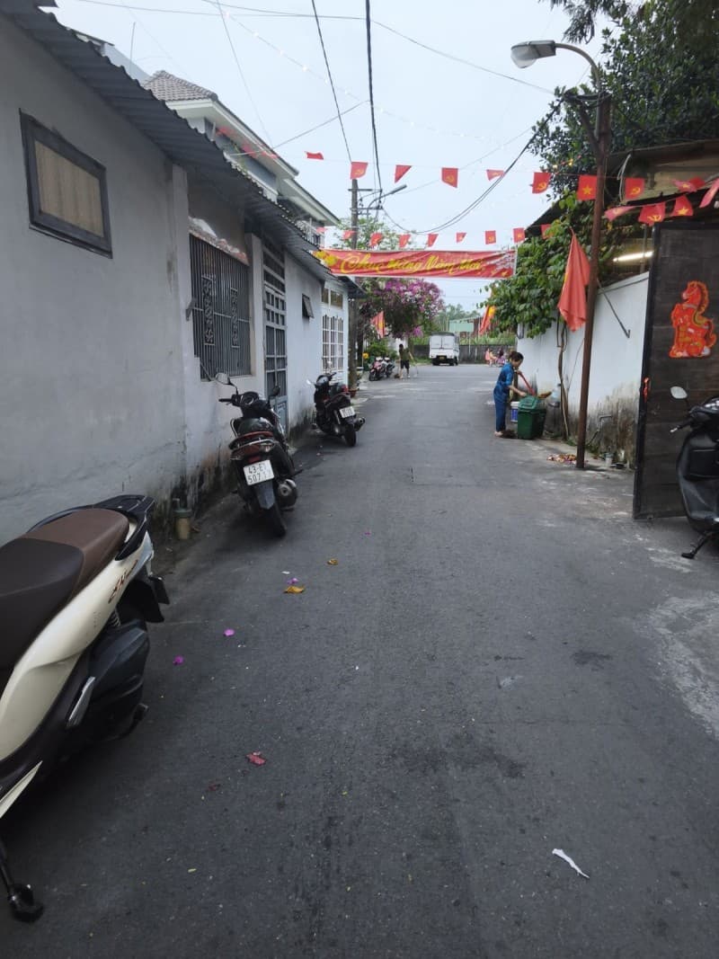 Nhà cấp 4 51.6m² mặt tiền 6.24m Trần Thái Tông, Thanh Khê — gần chợ, gần trường học, ô tô đỗ cửa, tiềm năng tăng giá