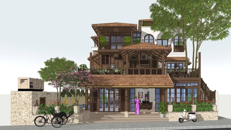 Nhà 2 tầng 355.4m² mặt tiền 17m Cửa Đại, Hội An — gần biển, tiềm năng kinh doanh, mặt tiền đường lớn, ô tô đỗ cửa