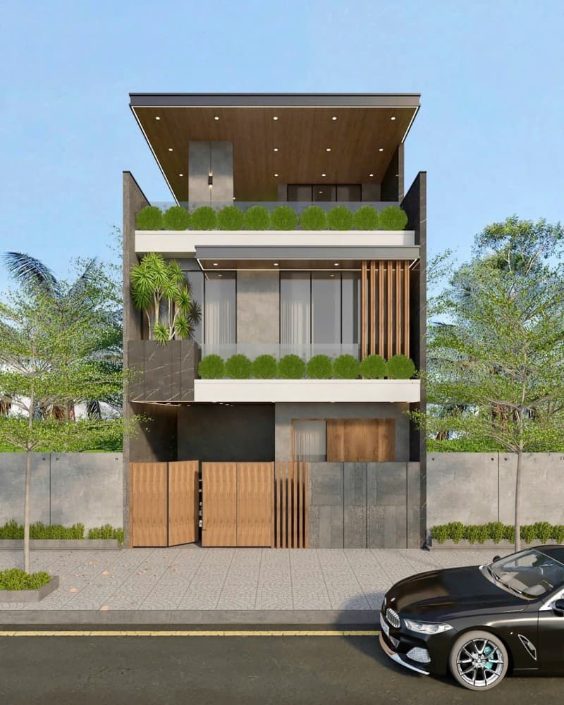 Nhà 3 tầng 71m² mặt tiền 7m Hoà An 26, Cẩm Lệ — mặt tiền đường lớn, ô tô đỗ cửa