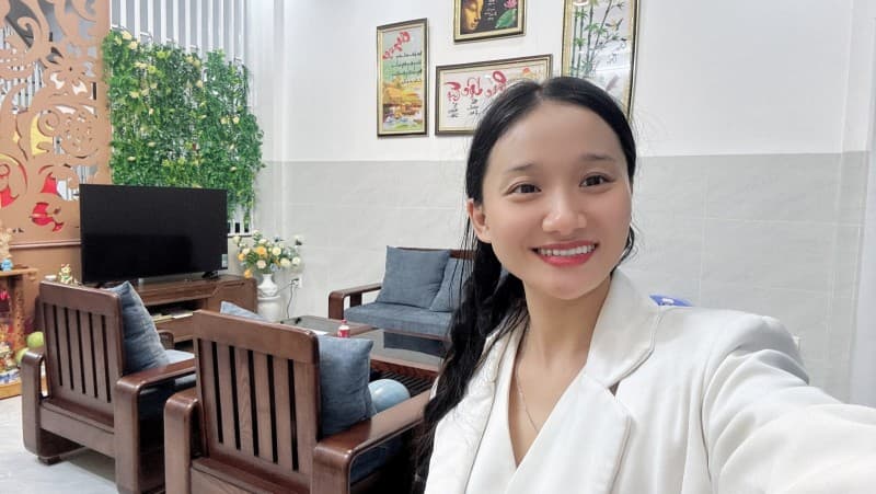 Nhà 100m² (1x100) mặt tiền Nguyễn Nhàn Cẩm Lệ — kinh doanh tốt