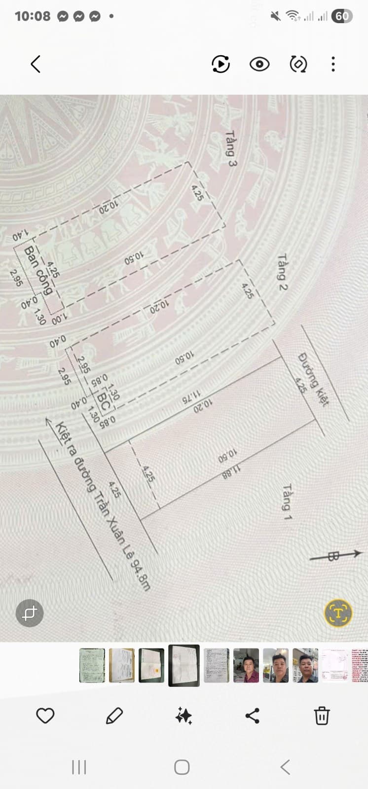 Nhà 3 tầng 50m² mặt tiền 4.25m Trần Xuân Lê, Thanh Khê — gần chợ, gần trường học, mặt tiền đường lớn, ô tô đỗ cửa