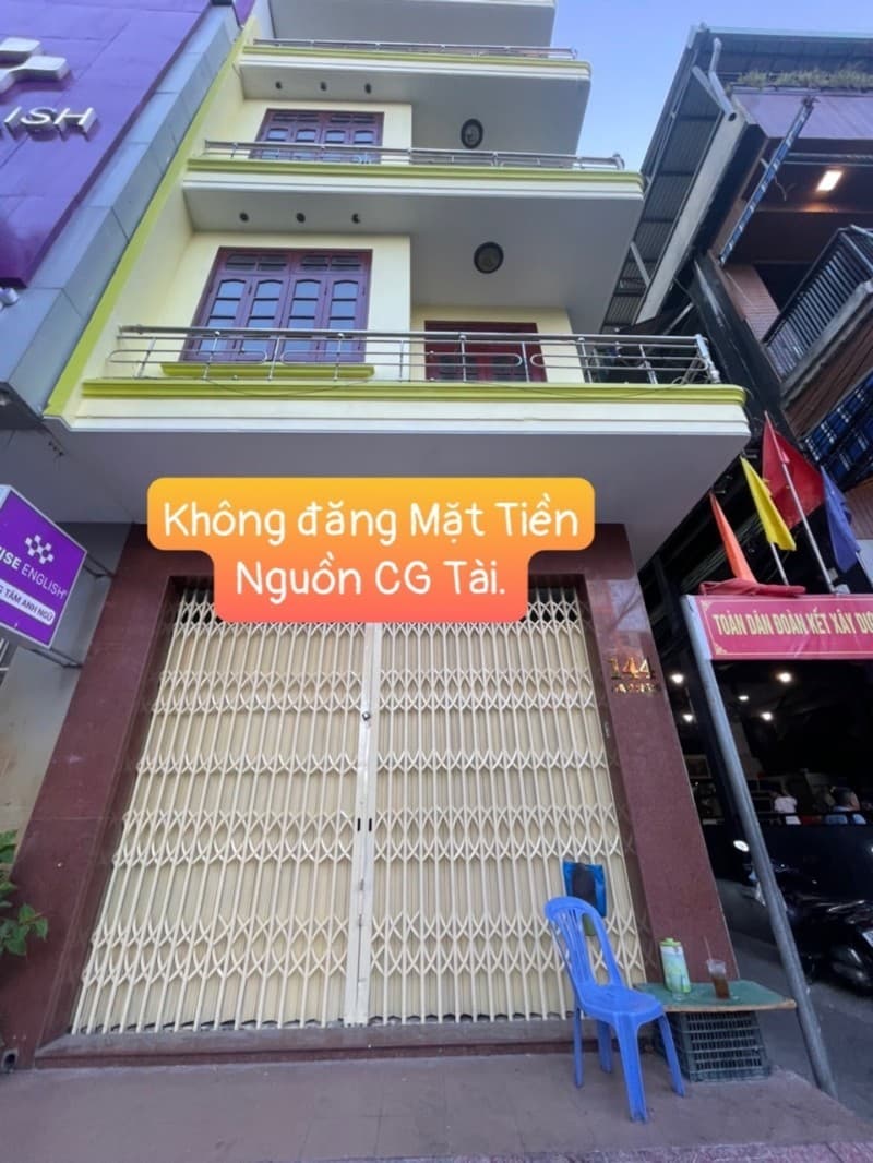 Nhà 4 tầng 86m² mặt tiền 4.5m 144 Hàm Nghi, Thanh Khê — tiềm năng kinh doanh, mặt tiền đường lớn, đường 15m, ô tô đỗ cửa