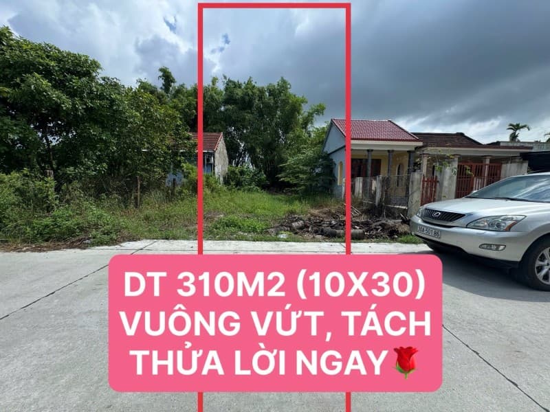Đất 310m² mặt tiền 10m Điện Nam Trung, Điện Bàn — tiềm năng kinh doanh, mặt tiền đường lớn, ô tô đỗ cửa, tiềm năng tăng giá