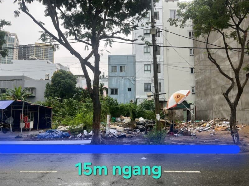 Đất 270m² mặt tiền 15m Vương Thừa Vũ, Sơn Trà — gần biển, gần chợ, gần trường học, gần bệnh viện