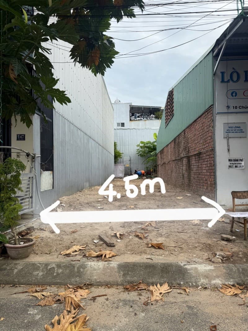 Đất 81m² mặt tiền 4.5m Chúc Động, Liên Chiểu — gần biển, gần chợ, gần trường học, tiềm năng kinh doanh