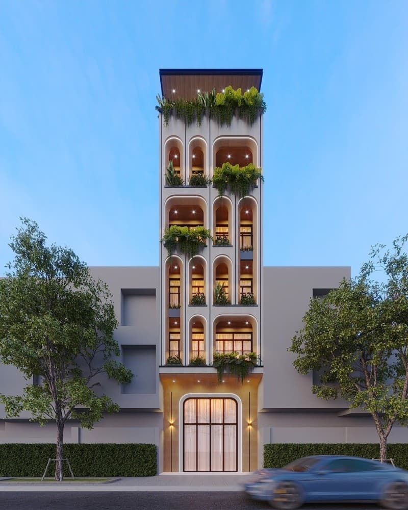 Nhà 6 tầng 143.3m² mặt tiền 6.3m Nguyễn Thiện Kế, Sơn Trà — gần biển, tiềm năng kinh doanh, mặt tiền đường lớn, ô tô đỗ cửa