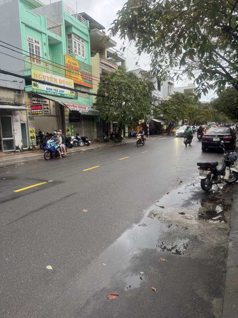 Nhà 3 tầng 158m² mặt tiền 6m Trần Cao Vân, Thanh Khê — tiềm năng kinh doanh, mặt tiền đường lớn, đường 10.5m, có dòng tiền